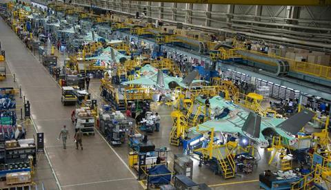 F-35 assembly line - Lockheed Martin