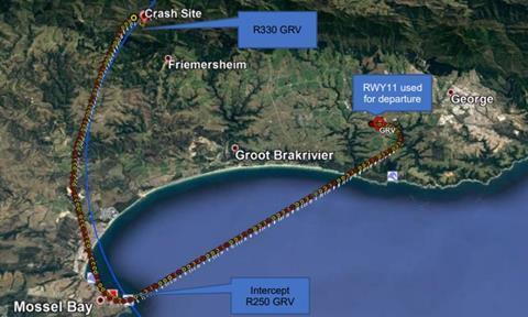 SACAA accident map