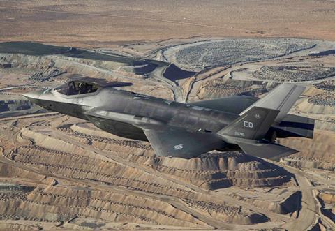 F-35A TR-3 test flight