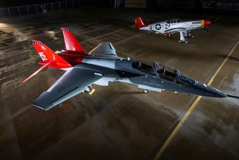Usaf Christens New Trainer As T 7a Red Hawk News Flight Global