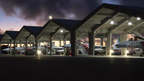 F-15 aircraft shelter kadena