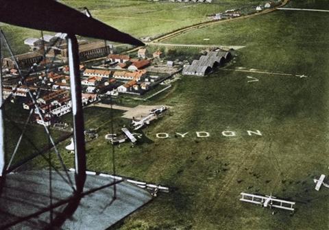 Croydon colourised aerial