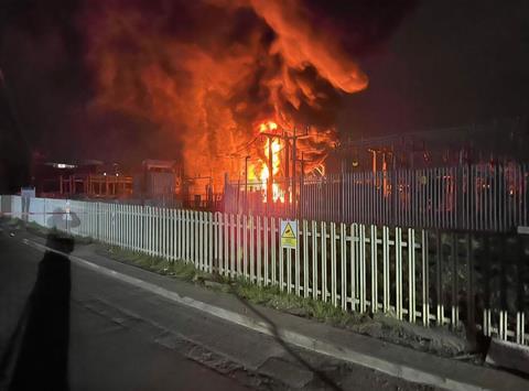 Heathrow substation fire