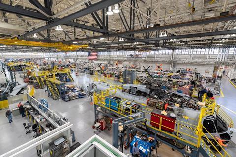 CH-53K helicopters being built at factory in Stratford Connecticut c Sikorsky