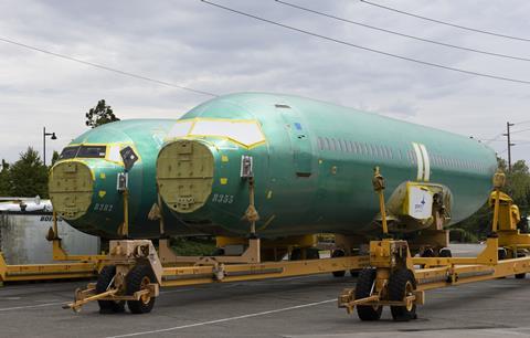 Boeing 737 Max fuselages