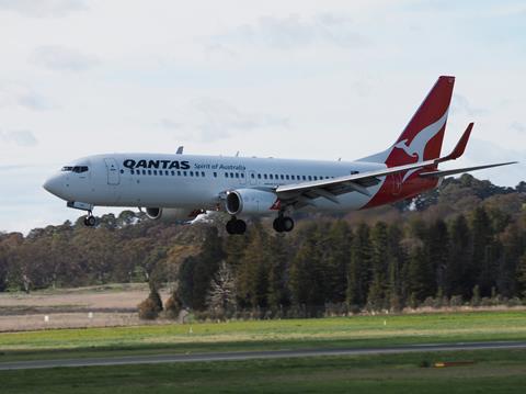 VH-VXP_landing_at_Canberra_Airport_September_2016