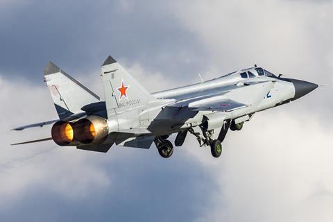 Russian air force MiG-31
