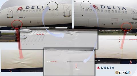 Delta 757 damage