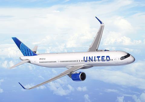 A321XLR United Airlines (artists impression)