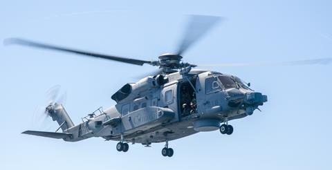 CH-138 in hover c RCAF