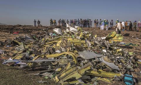 Ethiopian 737 Max crash scene