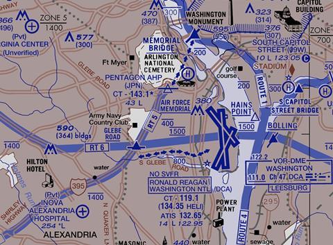 Washington DC helicopter routes