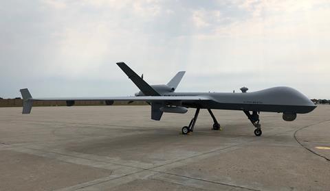 General Atomics MQ-9 with Agile Condor Pod c General Atomics