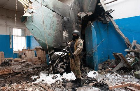 Downed Russian air force Su-34