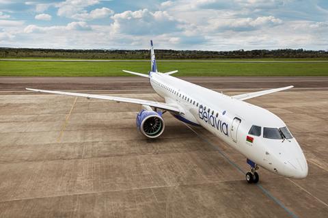 Belavia E195-E2 ground-c-Embraer