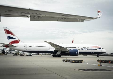 BA 787 at Heathrow-c-British Airways