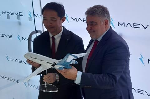 Maeve Jet JAL signing-c-FlightGlobal
