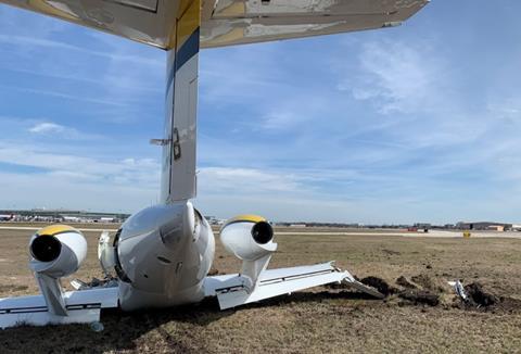 HA-420 accident Houston rear view-c-NTSB via FAA