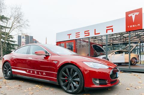 Tesla Model S c Shutterstock