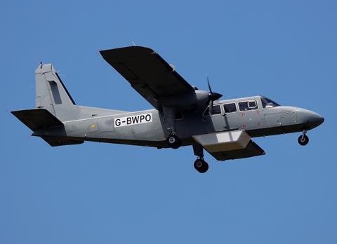 Islander 5G test flight-c-Britten-Norman