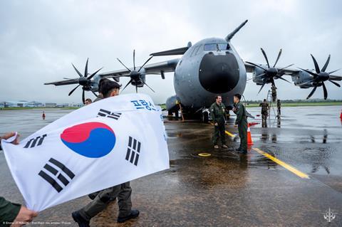 French A400M in South Korea