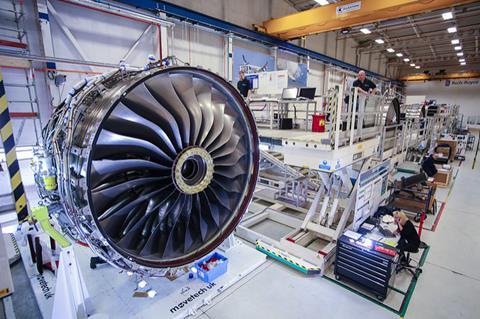 Rolls-Royce Trent XWB assembly