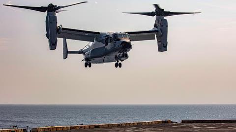 Bell-Boeing CMV-22B Osprey c US Navy