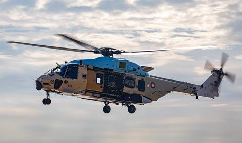 NH90 NFH Qatar 1st flight