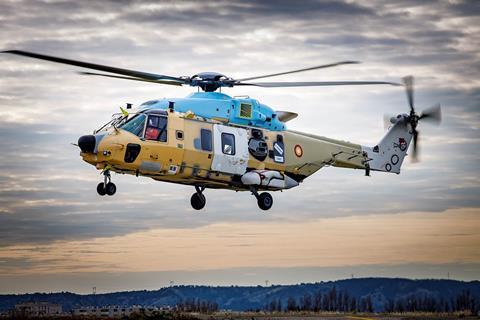 NH90 TTH Qatar 1st flight