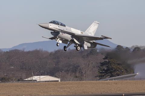 F-16 Block 70 Bahrain first flight