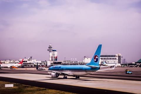 Korean Air at Seoul Gimpo airport in 2018