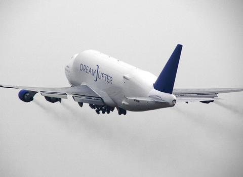 Dreamlifter airborne-c-Boeing