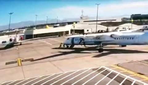 Video captures vain attempt to halt runaway Q400 at Aberdeen