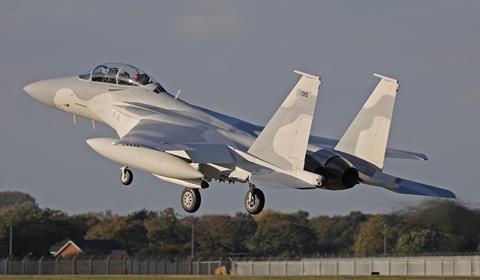 Qatar F-15QA at RAF Mildenhall