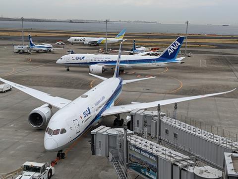 ANA 787-8s Tokyo Haneda