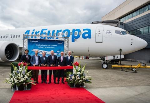 Air Europa first Max-c-Air Europa