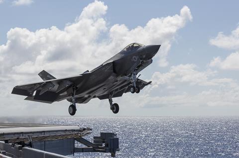 F-35C Lighting II aircraft aboard USS Abraham Lincoln 3 via US Navy