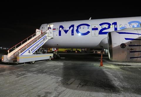 MC-21 at Irkutsk-c-Irkutsk airport