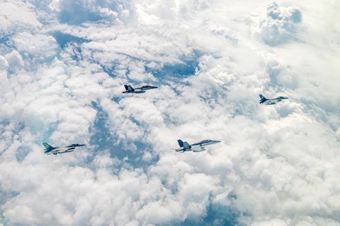 Indonesia F-16s Malaysia F-18s