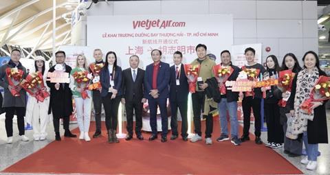 Vietjet passengers welcomed Shanghai