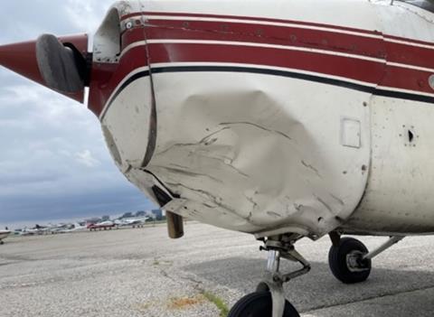 Cessna drone collision-c-TSB