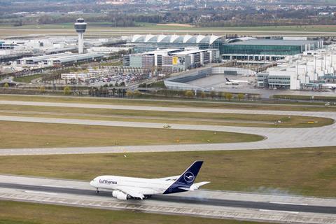 Lufthansa Airbus A380 at Munich