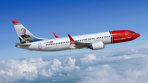 737 Max 8 Norwegian