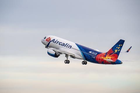 First Aircalin A320neo on ferry flight