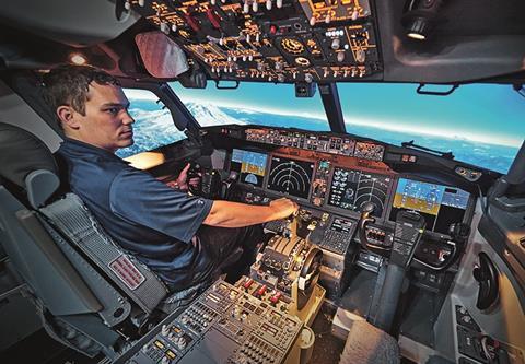 737 Max full-flight simulator