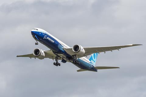 777X test ac #2 first flight 043020-2