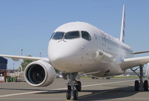 Croatia A220 wide-c-Croatia Airlines