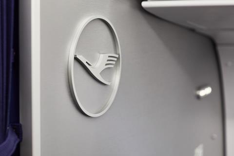 Lufthansa A321neo interior logo