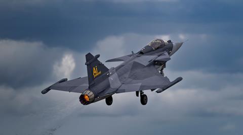 Gripen E take-off