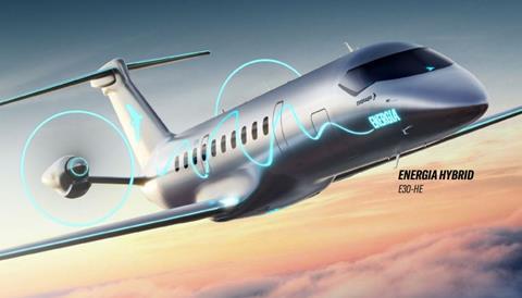 Embraer's conceptual hybrid-electric E30-HE
